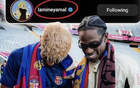 Travis Scott關注亞馬爾，足球界牌面第一人！
