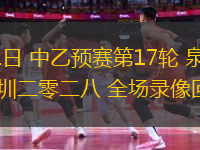 07月01日 中乙預(yù)賽第17輪 泉州亞新vs深圳二零二八 全場(chǎng)錄像回放